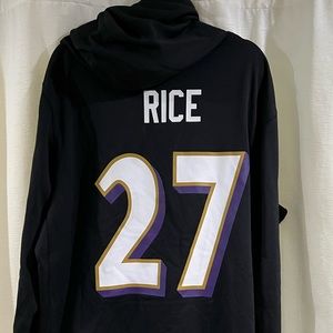Baltimore Ravens Rice #27 Hoodie | Mens 2XL